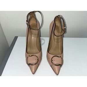 Salvatore Ferragamo Women's Pink Leather Pointed Toe Pumps Size 10C